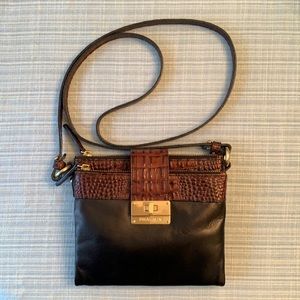 Brahmin Croc Embossed & Smooth Leather Crossbody